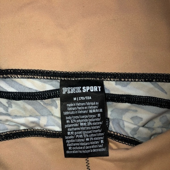PINK Sport Buttery Soft Leopard Leggings Size Medium - Picture 5 of 8